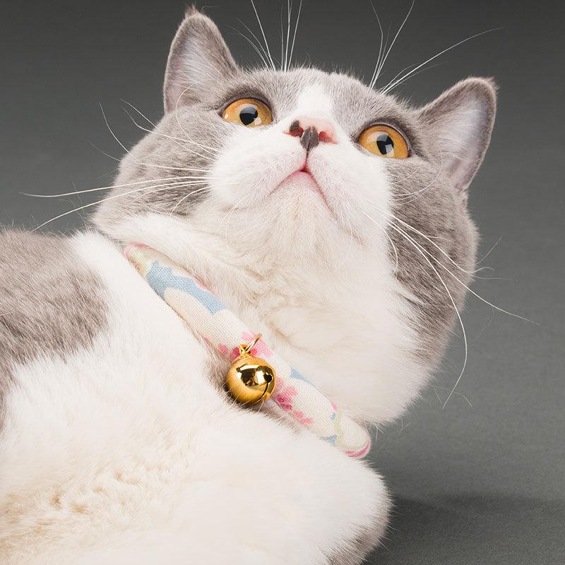 Japanese Cat Japanese Wind Bell Multi-color Cute Accessories Cat Collar Adjustable Cat Bell Dress Up Pet Cat Supplies