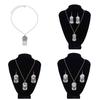 Moon Pendant Exotic Bohemian Earrings Silver Color Zinc Zinc Alloy Kazakhstan Jewelry Set  Women Jewelry
