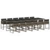 VidaXL Ensemble à Manger de Jardin avec Coussins 13 pcs, Table et Chaises à Dossier Rabattable, Meubles d'Extérieur Patio 3211484