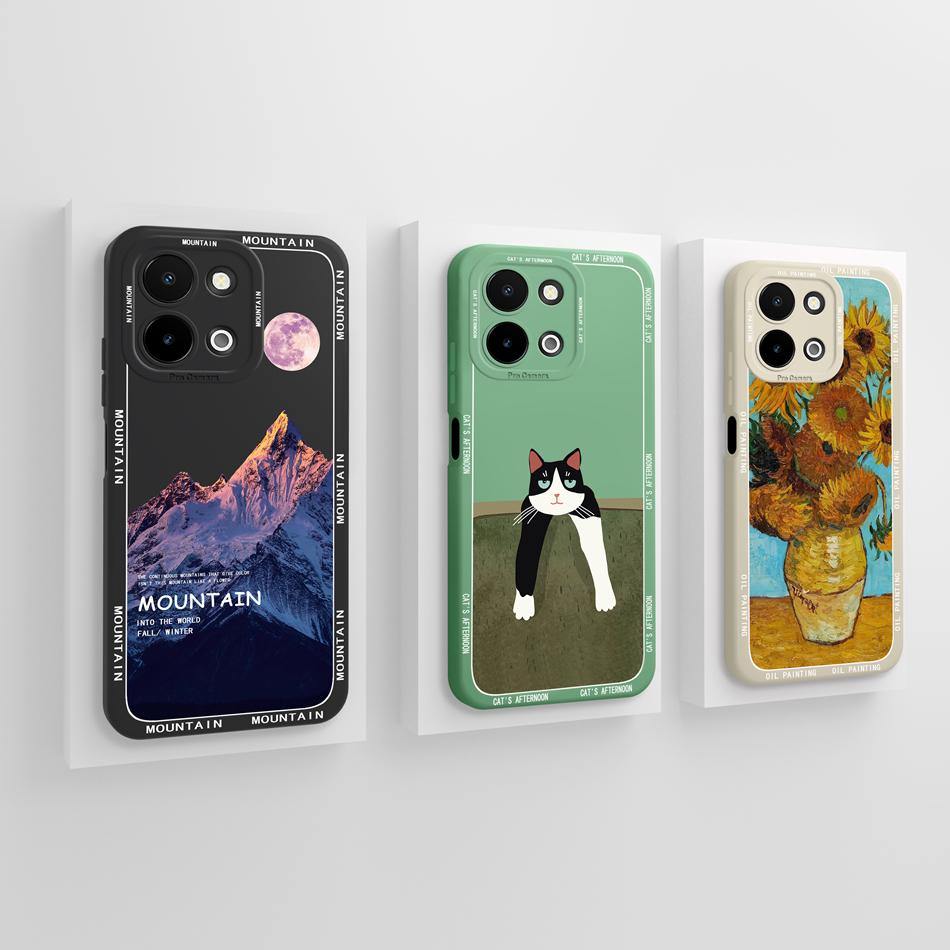 For Vivo Y28 4G 5G Case Simple Design Full Protection Back Cover For Vivo Y 28 Funda Soft Liquid Silicone Anti Drop Phone Shell