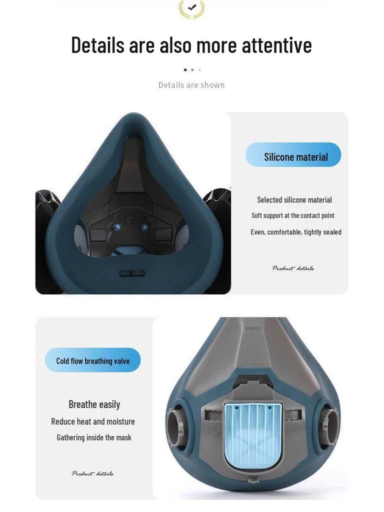 Dustproof High-Efficiency Full Face Mask with Cotton Filter for Industrial and Coal Mine Protection