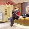Adorable Cartoon Dinosaur Plush Keychain Soft Stuffed Toy Tyrannosaurus Rex Key Holder