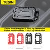 kymb4 TESIN Car Keys Cover for Jeep Gladiator JT 2018+ Car Key Case Shell Cover Keychain Accessories for Jeep Wrangler JL 2018-2025 Up