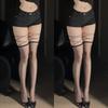 2Pairs Lolita JK Lace up Stocking Transparent Thigh High Stockings Chic Above Knee Stockings  Party