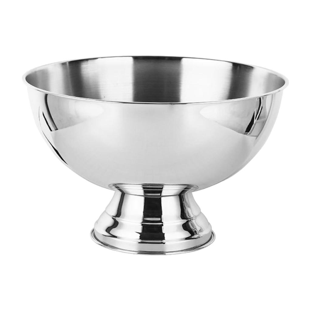 13.5L Large Capacity Champagne Chiller Bucket Parties Chilling Cooling Barrel Portable Stainless Steel Ice Bucket
