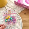 Inel colorat dulce și drăguț pentru păr cu iepuraș și ursuleț Bandă de cauciuc mică pentru copii Sfoară mică pentru legat părul copiilor Accesorii de păr