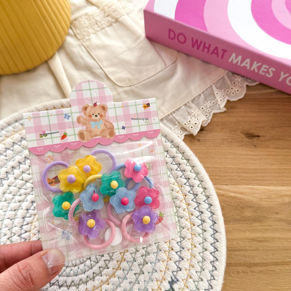 

Красочная Милая Резинка для волос с кроликом и медведем для детей, маленькая резинка, детская веревка для волос, резинка для пучка, маленькая резинка для головы, аксессуары для волос