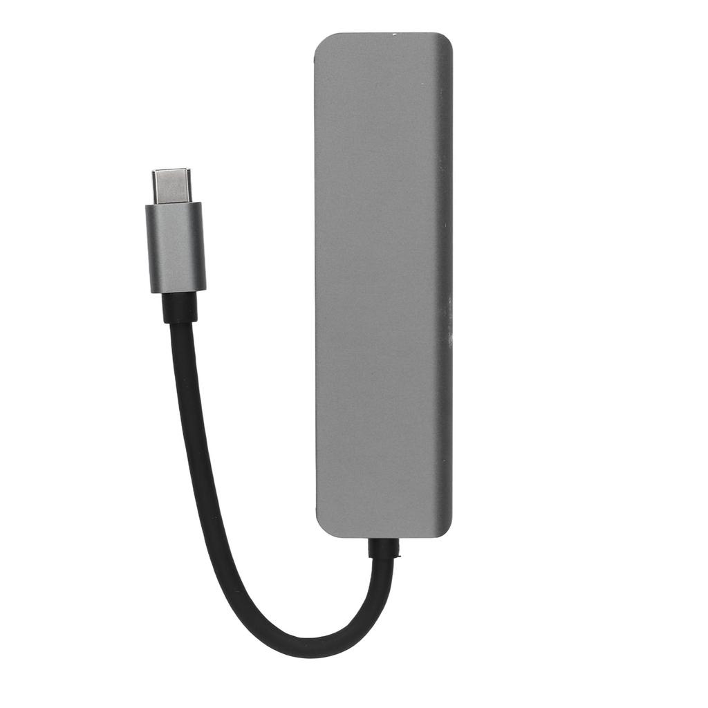 5 in 1 Type C Hub Type C to HD Multimedia Interface USB3.0 2 USB2.0 USB C PD Support 4K 30Hz Plug and Play USB C Hub