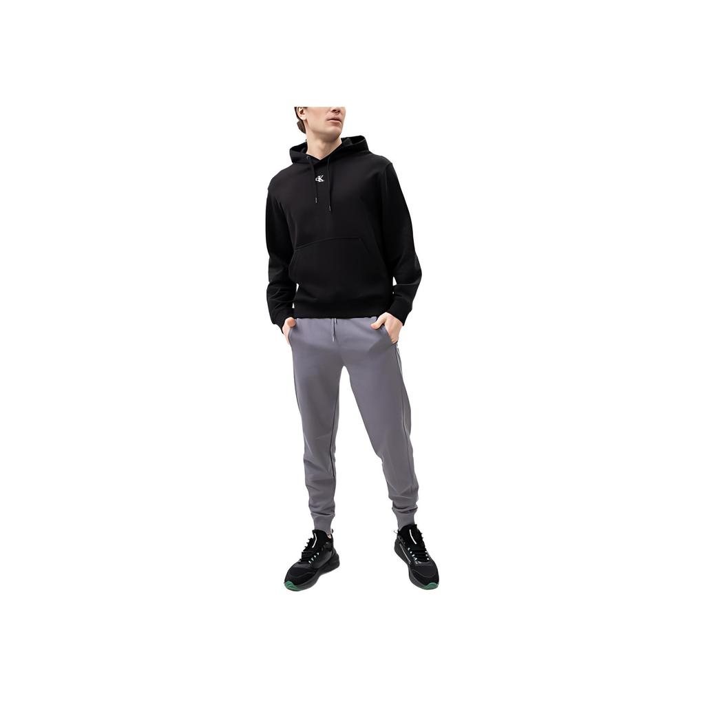 Calvin Klein Ss22 Solid Color Drawstring Cuffed Casual Pants Men Bottoms Gray J30J319931PTP