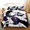 Anime Black Butler Sebastian Ciel Bedding Set,Duvet Cover Bed Set Quilt Cover Pillowcase,King Queen Twin Size Boys Girls Adults