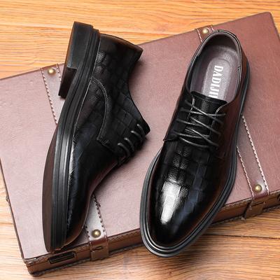 Scarpe da Uomo in Pelle Nera Pelle Morbida Fondo Morbido Primavera e Autunno Testimone Uomo Abbigliamento Formale da Lavoro Uomo taglie forti 38-45