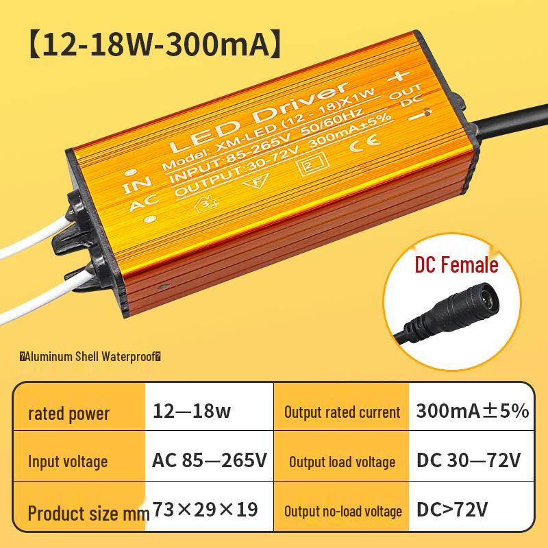 LED Integrated Waterproof Power Supply and Rectifier Controller for Kitchen, Bathroom, and Toilet Lighting