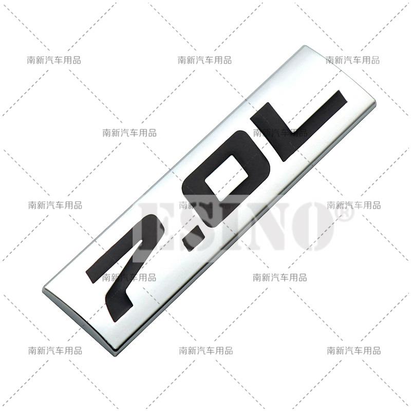 Car Styling 3D Metal Chrome Zinc Alloy Adhensive Emblem 6.0L 6.1L 6.2L 6.4L 7.0L 7.3L Body Trunk Fender Badge Accessory