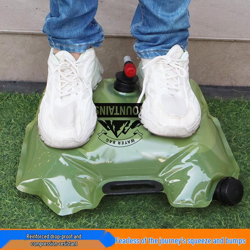 Foldable Large-Capacity Outdoor Water Storage Bag with Faucet