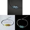 Vintage Silver Necklace With Blue Fish Pendant For Women Fashion Jewelry