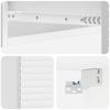 Wall Mounted Side Table High Gloss White 87.5 x 34.5 x 17 cm