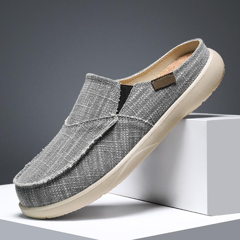 Large size lazy shoes half slippers lightweight summer casual bag head wear-resistant driving shoes