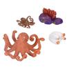 Growth Cycle Model Vinyl Material Safe Odorless Vivid Real Octopus Animal Life Cycle Model for
