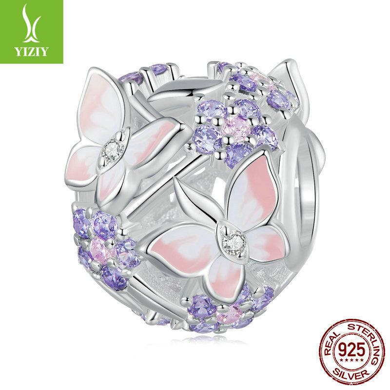 Lila Fantasy Planet Serie Diy Armband Perlen Zubehör Europäischer und amerikanischer Regenbogen S925 Silber Anhänger