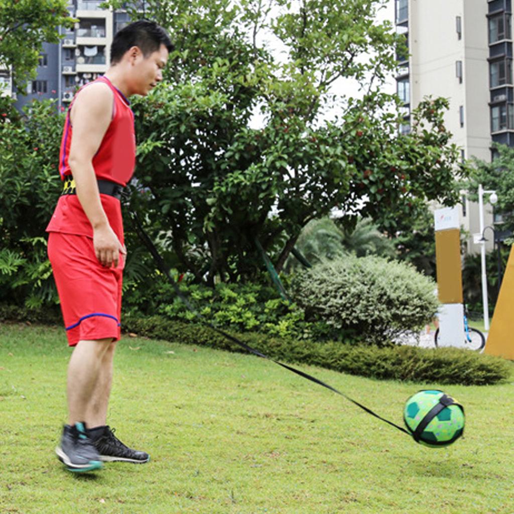 Soccer Training Belt Hands Free Solo Soccer Kick Trainer for Football Kick Throw Practice