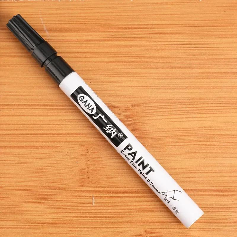 

1pc Paint Marker Pen DIY Reflective Paint Metallic Pen Permanent Gold SILVER Marker Touch Up,School Model Painting чёрный