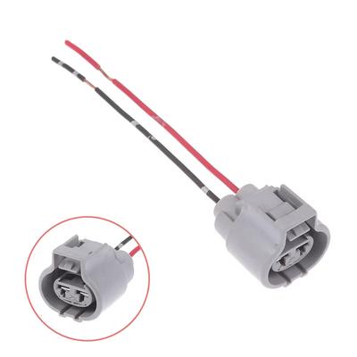 1 Pc Gray 2 Pin Female Male Electronic Fan Plug Auto Connector With Wire 176146-6 176143-6