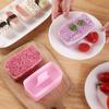 1 Set Triangular Plastic Sushi Rice Ball Maker Mould Onigiri Mold Set Kitchen Gadgets Stuff Transparent Bento Accessories