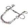 Stainless Steel Horse Pelham Bit Gnaw Resistant Ease of Control Jointed Mouth Pelham Bit for Horses