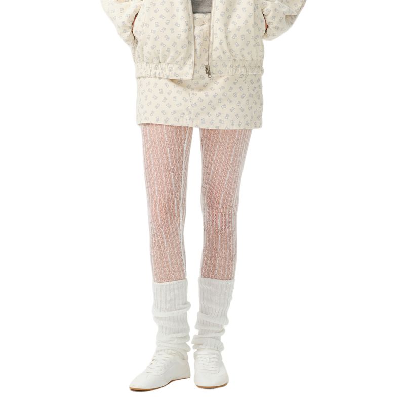 

Yescci Cute Bear Print A- line Skirt Skirt Apricot bottom Print M