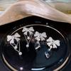Non-Pierced Ear Cuffs: Elegant French Pearl Chain Studs with a Luxurious High-Design Flair