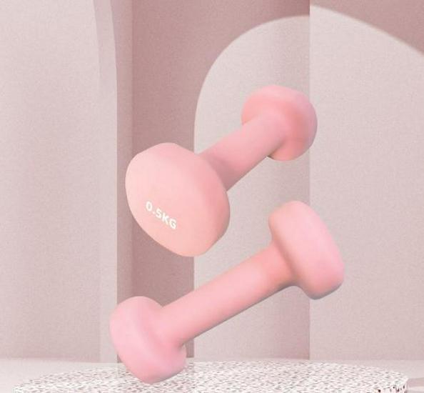 Home Pilates Dumbbells & Yoga Kit: Weights, Hand Grips, Foam Roller, Ball for Men & Women Fitness