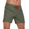 Men Drawstring Elastic Waist Lightweight Breathable Mesh Lined Quick Dry Swim Shorts Athletic Beach Swim Trunks with Pockets for Outdoor Sports