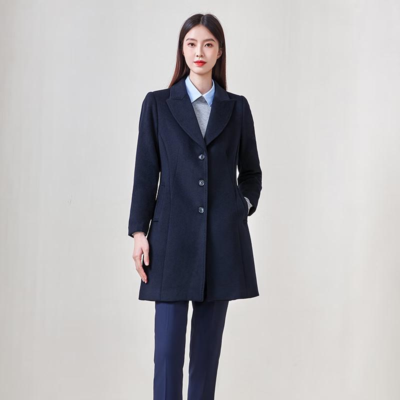 Sidipu Unisex 100% Wool Mid-Length Business Coat