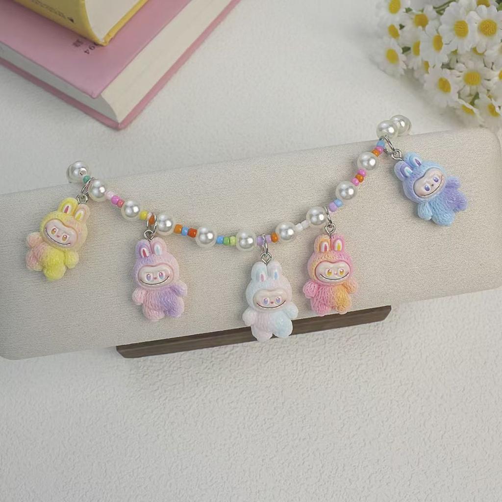 Nouveau Collier Pendentif Labu Dessin Animé Mignon pour l'Été Filles Accessoires Polyvalents Collier