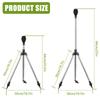 Expandable Garden Stainless Tripod Sprinkler With Interchangeable Nozzles 3/4in Fast Release Connector Easy Ground Mount