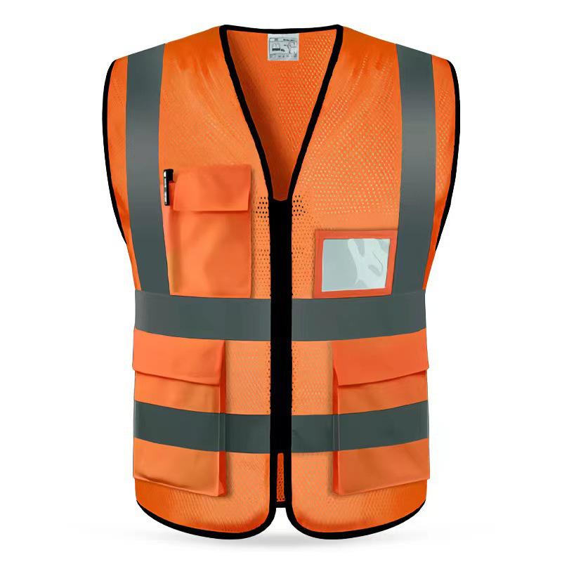 Fluorescent Reflective Safety Vest for Construction and Road Workers