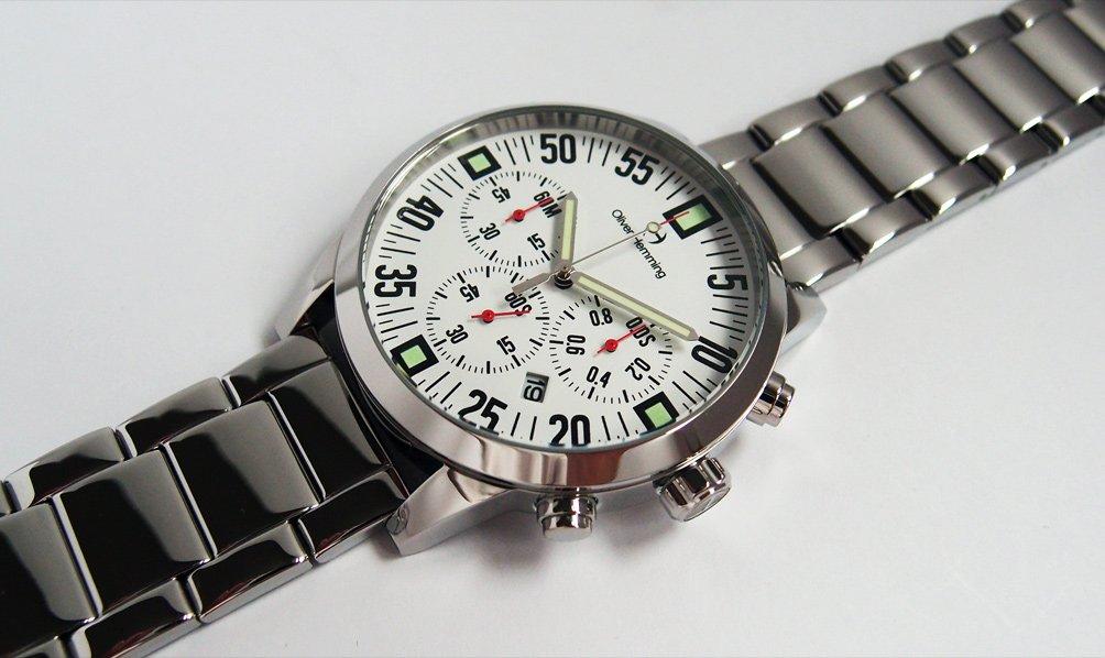 Oliver Hemming Quartz Chronograph Wristwatch WTC17S80WCD Battery-Powered [Used]