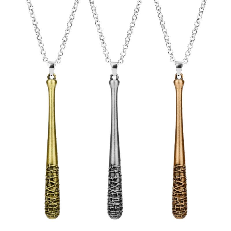 The Walking Dead Tricolor Negan Baseballschläger Lucille Anhänger Halskette Anhänger