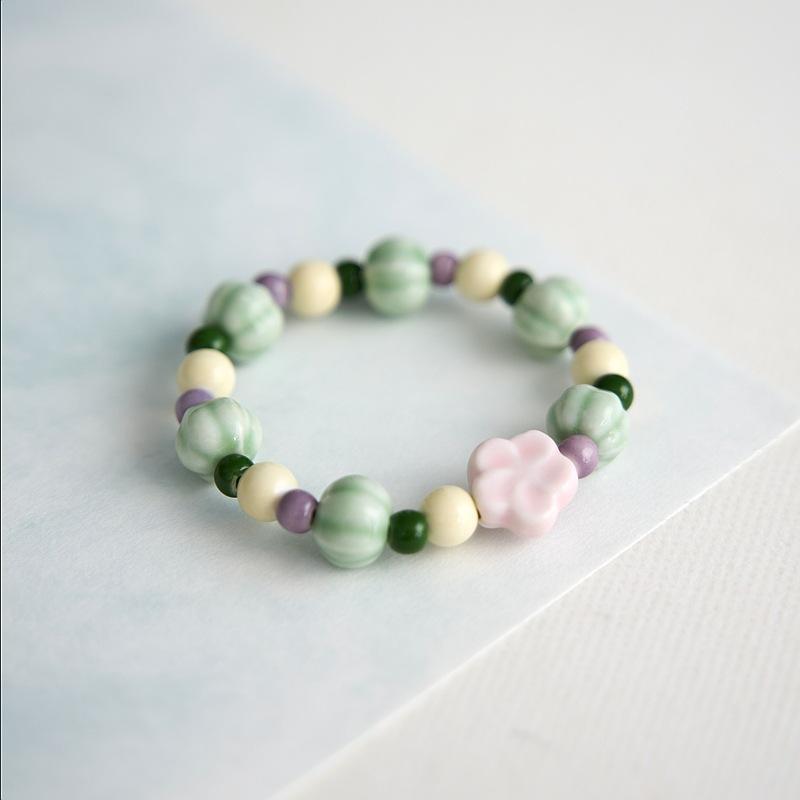 Цзиндэчжэнь керамический браслет ювелирные изделия плетеный цветочный браслет новое китайское ювелирное изделие оптом