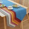 Solid Color Quality Linen Table Runner Simple Modern Rectangular Household Coffee Table Multicolor Table Cloth Bed Flag 30X180cm