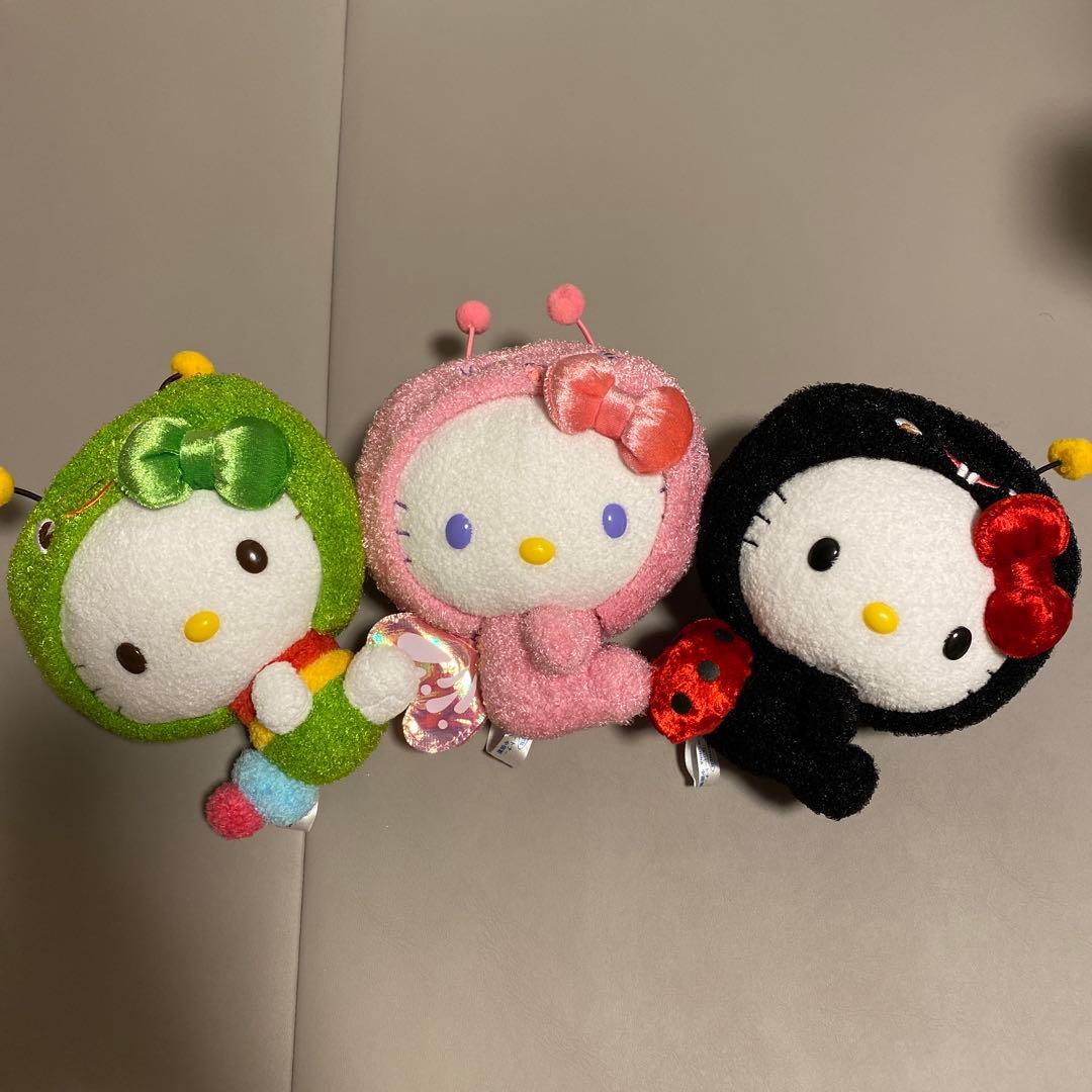 Hello Kitty Colorful Bug Plush Set of 3