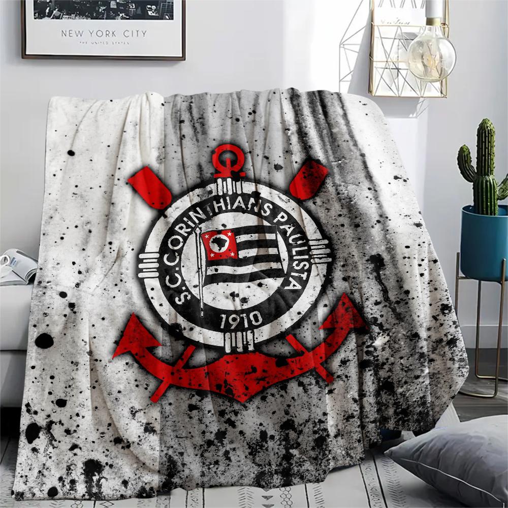 Corinthians Football Club,pattern Flannel Blanket, High quality Comfortable for All Seasons, Home Decor, Warmth and Comfort, Perfect for Gifts.