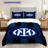 Biancheria da letto con sfondo stemma Inter Milan (1 * copripiumino + 2 * federa, senza nucleo) Set biancheria da letto Copripiumino e federa Regalo di Natale compleanno