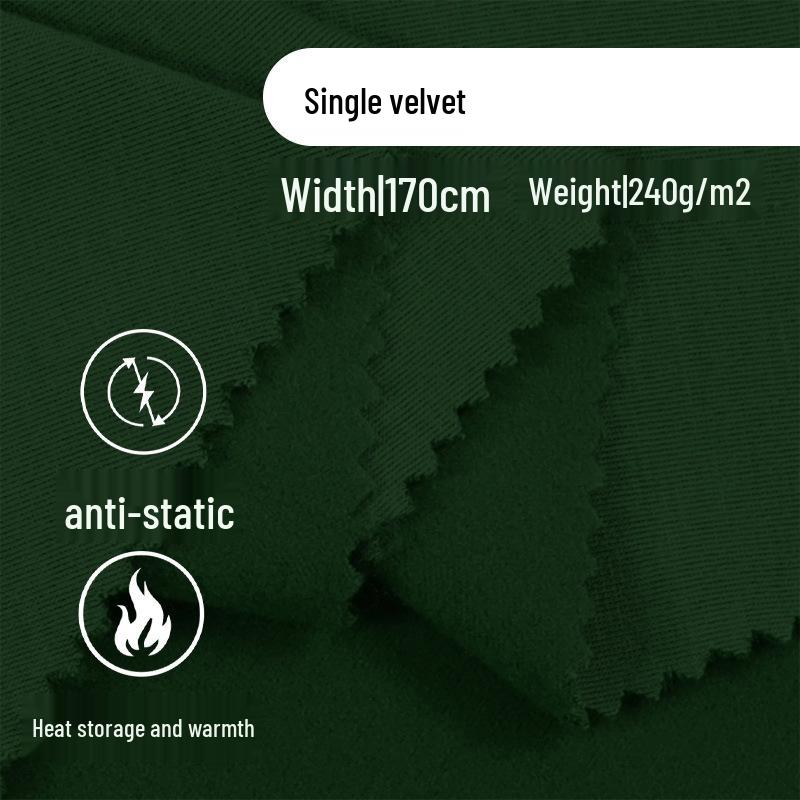 

Single-Sided Heat-Retaining Anti-Static Fleece Knit Fabric Rice Sample