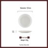 ZISIZ Pure White Deep Round Plate