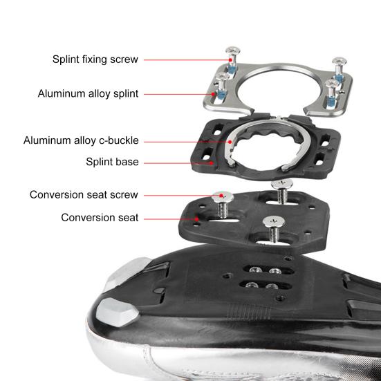 

1 пара надежных двухсторонних педалей низкой плотности с блокировкой SPD, ударопрочных для велосипедов