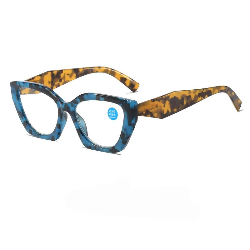 

Vintage Reading Eyeglasses Women Myopic Customize Prescription Anti Blue Rayweight Design Blocking Optical Lens Leopard Lady Eyeglasses Frame 0