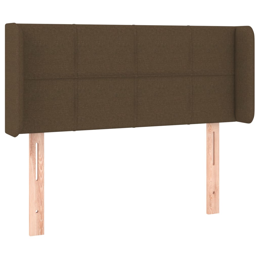 Vidaxl Wingback Headboard, Dark Brown, 83X16X78/88 Cm, Fabric