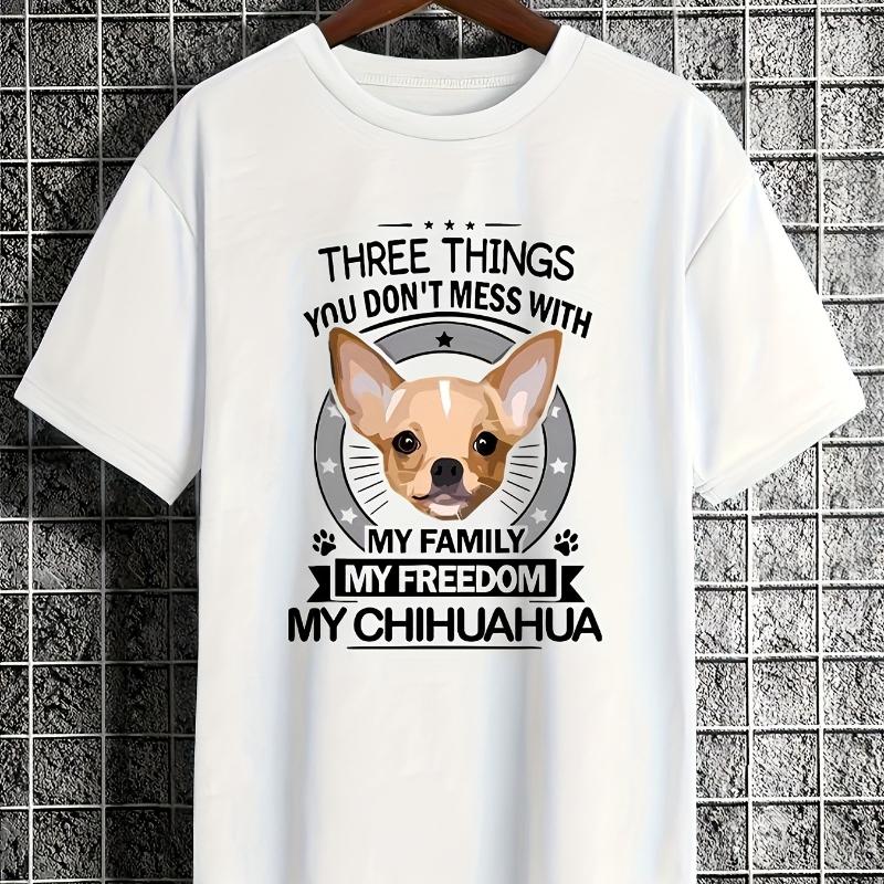 

Dog Theme Print T-Shirt,Lightweight T-Shirt Breathable Cool, Comfortable Wear XXL