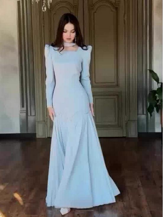 2025 Elegant Retro European Court Style Long Sleeve Dress